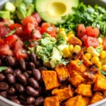 Süßkartoffel Burrito Bowl – gesund, sättigend und voller Geschmack First Image First Image