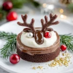 Rentier-Dessert zu Weihnachten First Image First Image