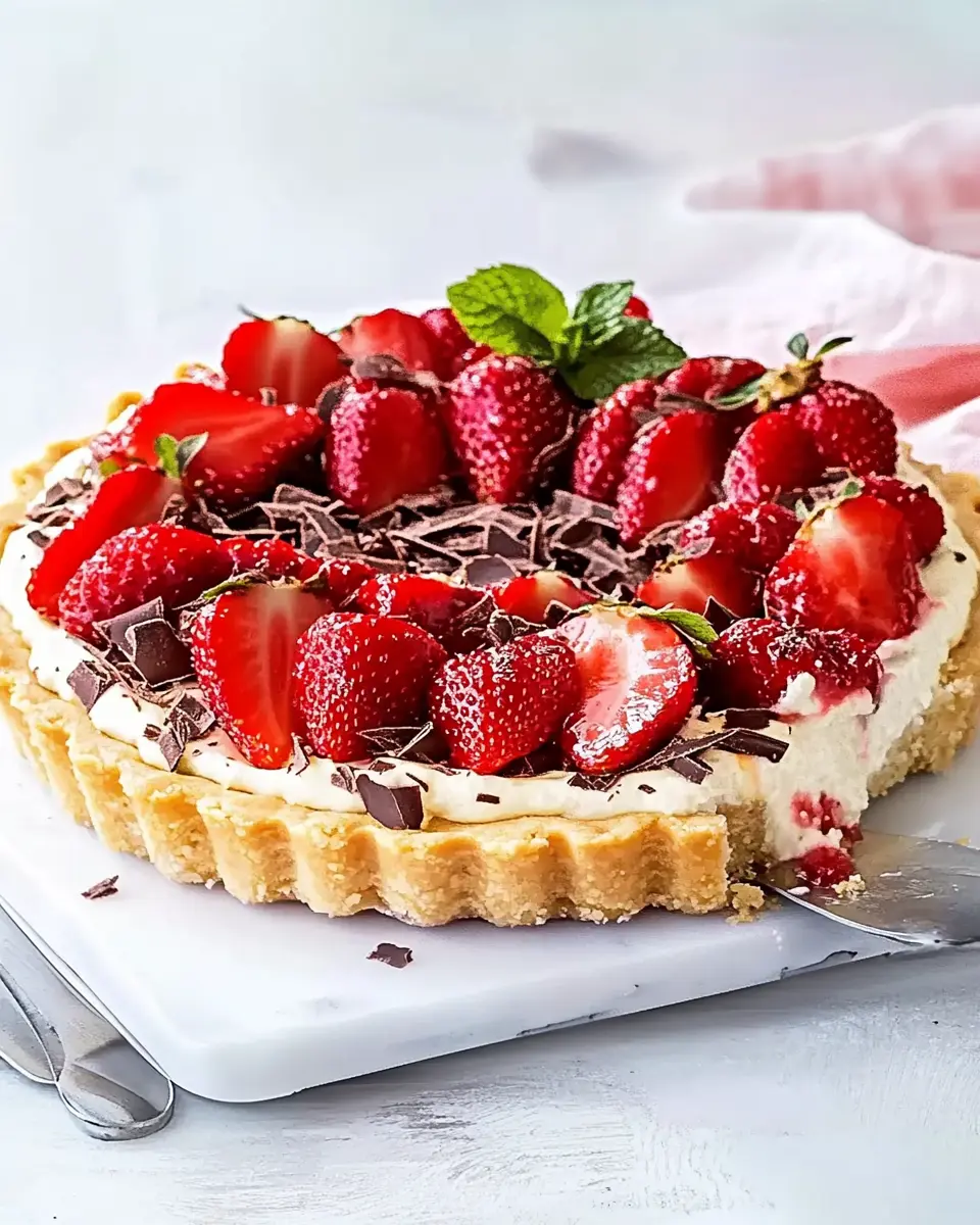 Stracciatella-Torte mit Erdbeeren: Decadently Creamy Delight 7