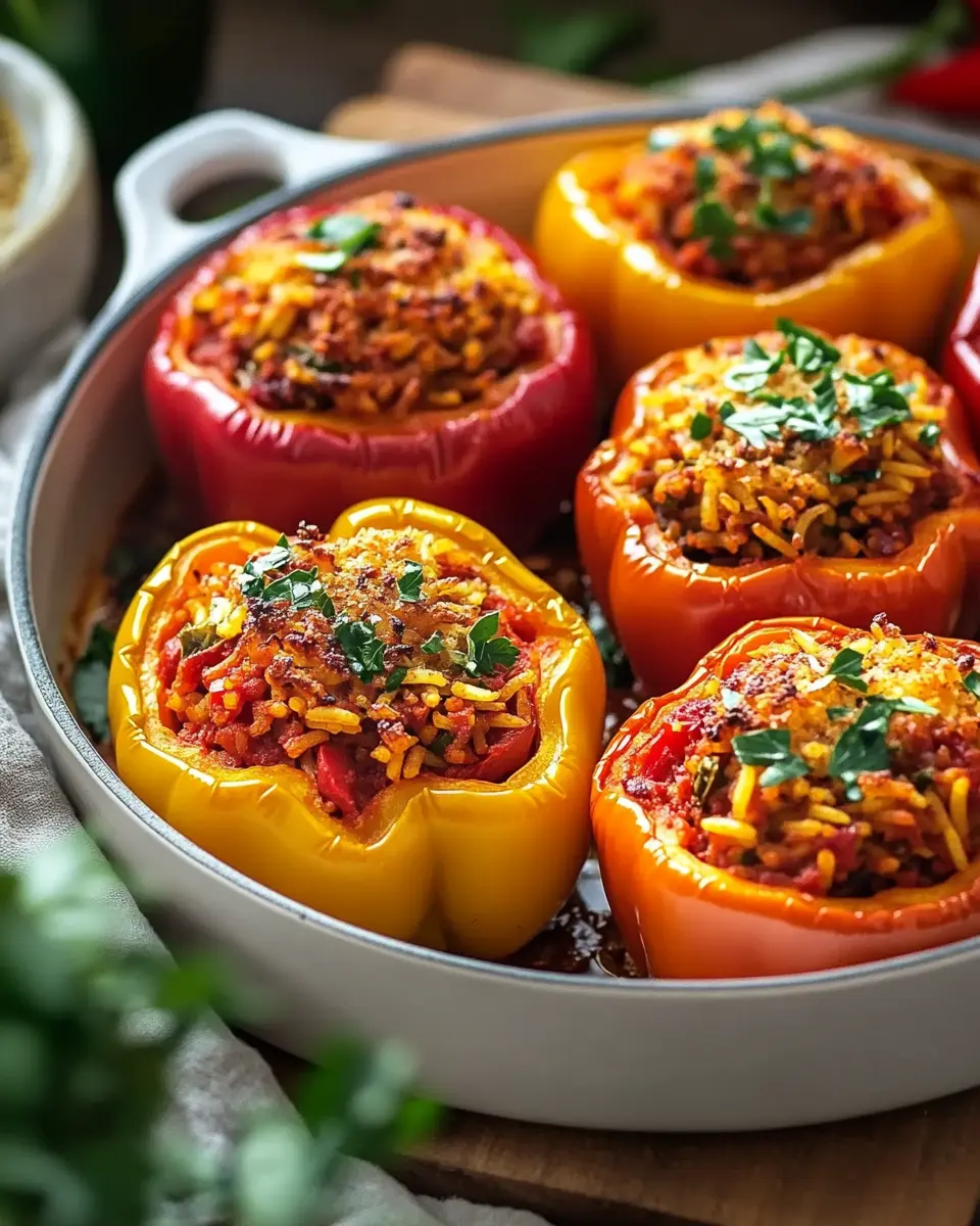 Gefüllte Paprikaschoten: Verführerisches veganes Ofengericht 6