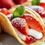 Erdbeer Cheesecake Tacos – Bestes Dessert First Image First Image