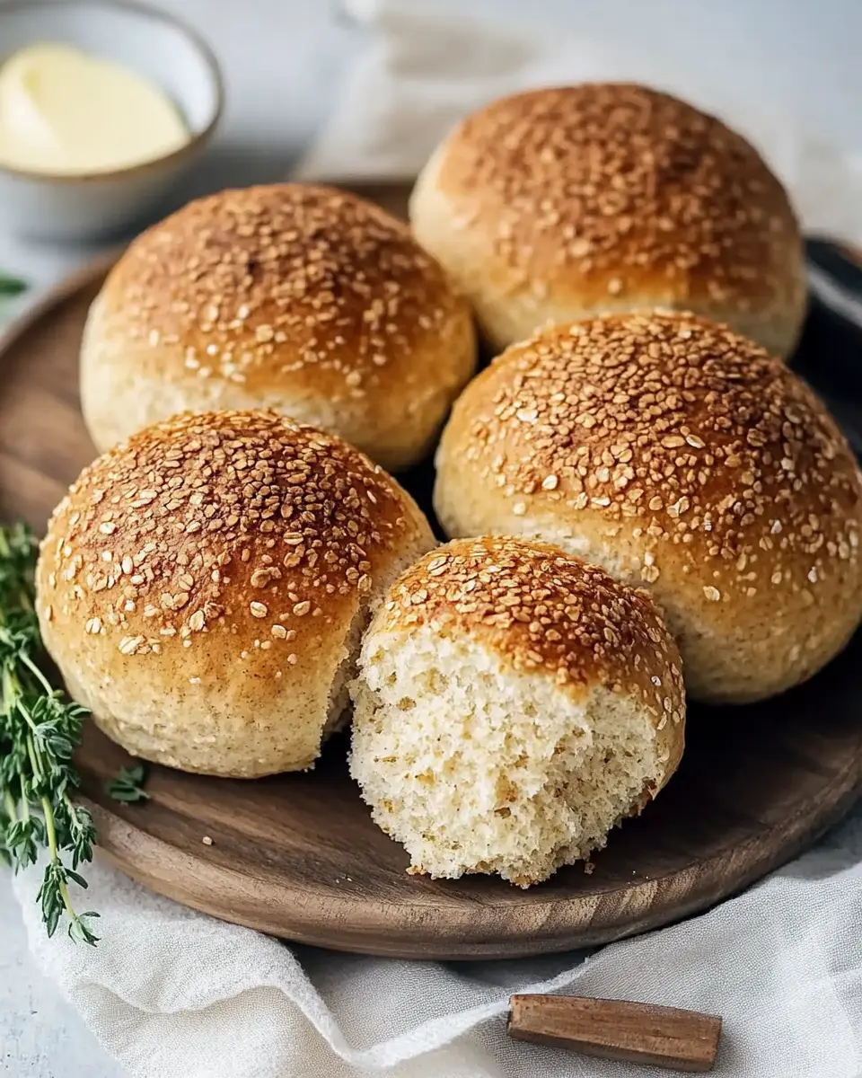Haferflockenbrötchen ohne Hefe – Schnell, Gesund und Sättigend First Image First Image