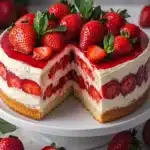 Erdbeertorte Rezept – Cremige Sommertorte mit Erdbeeren First Image First Image