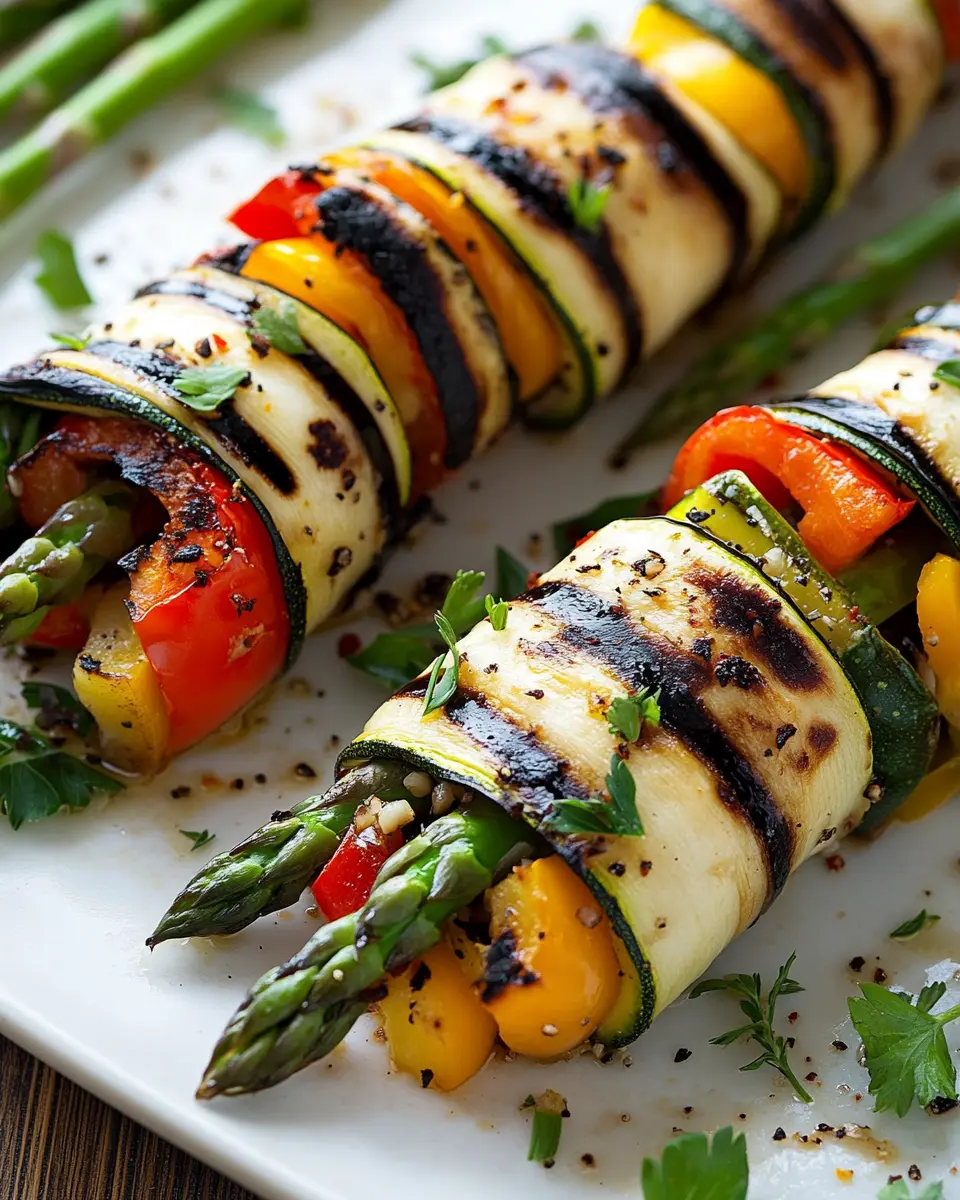 Gegrillte Zucchini-Röllchen mit grünem Spargel & Paprika Bliss 7 civfsdnjmvccwcthn5bd