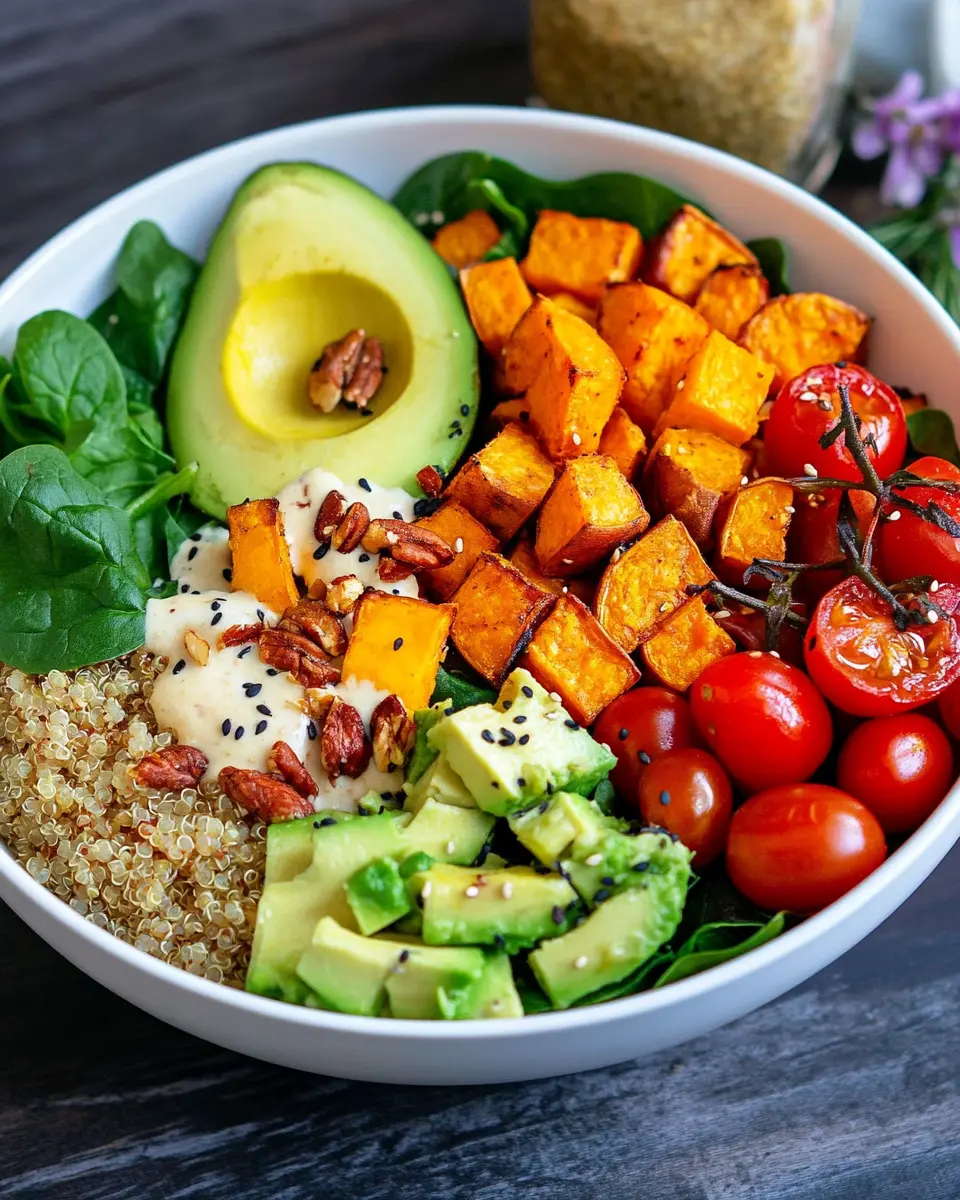 Clean Eating Buddha Bowl mit Süßkartoffeln First Image First Image