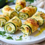 Zucchiniröllchen aus der Heißluftfritteuse: Saftig, knusprig und so lecker! First Image First Image