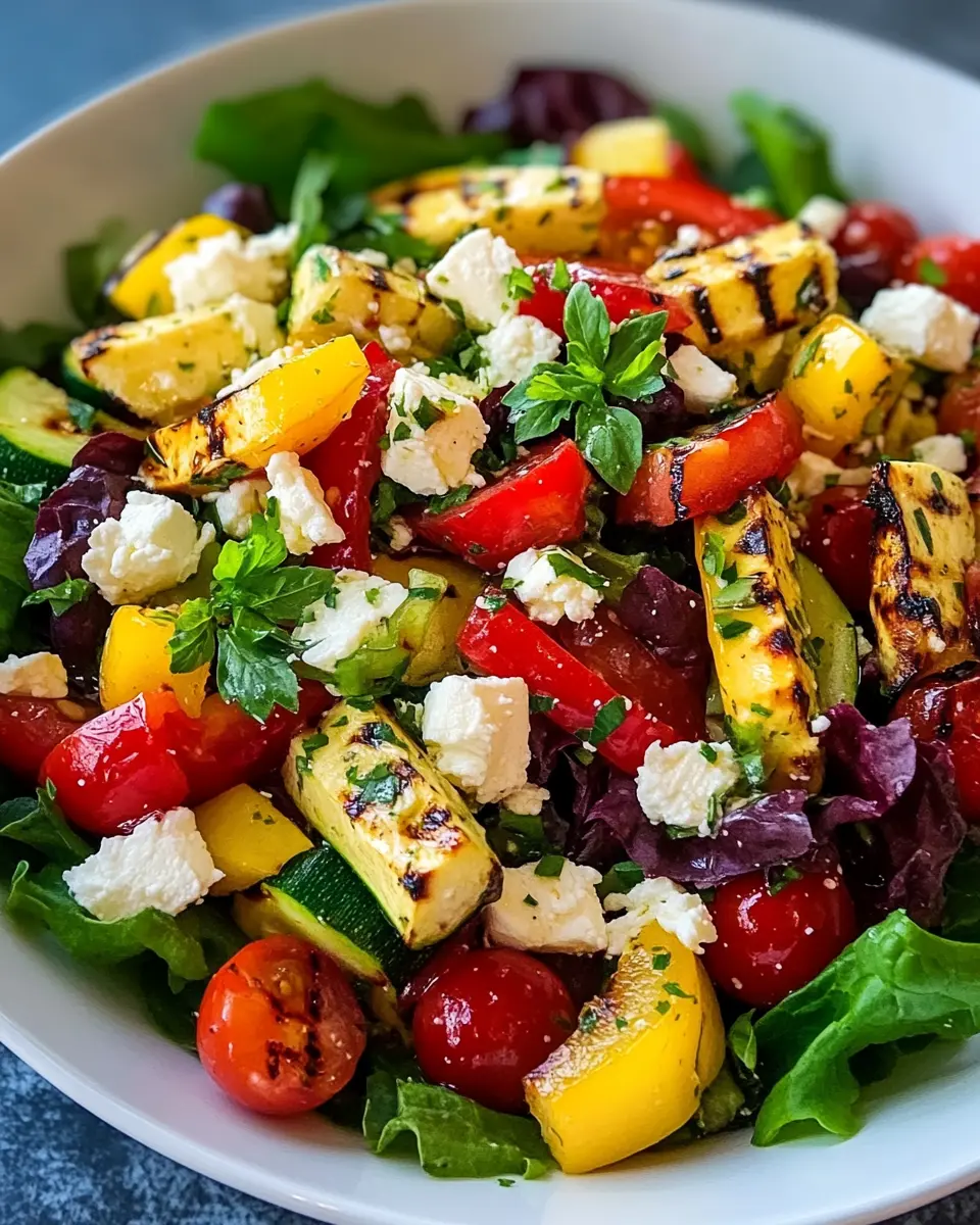 Grillsalat mit Hirtenkäse – Bester Sommersalat First Image First Image