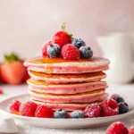 Pink Pancakes mit Beeren First Image First Image
