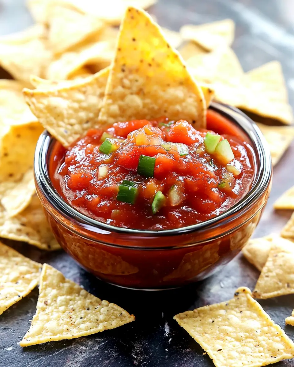 Chili-Salsa mit Tortilla-Chips First Image First Image