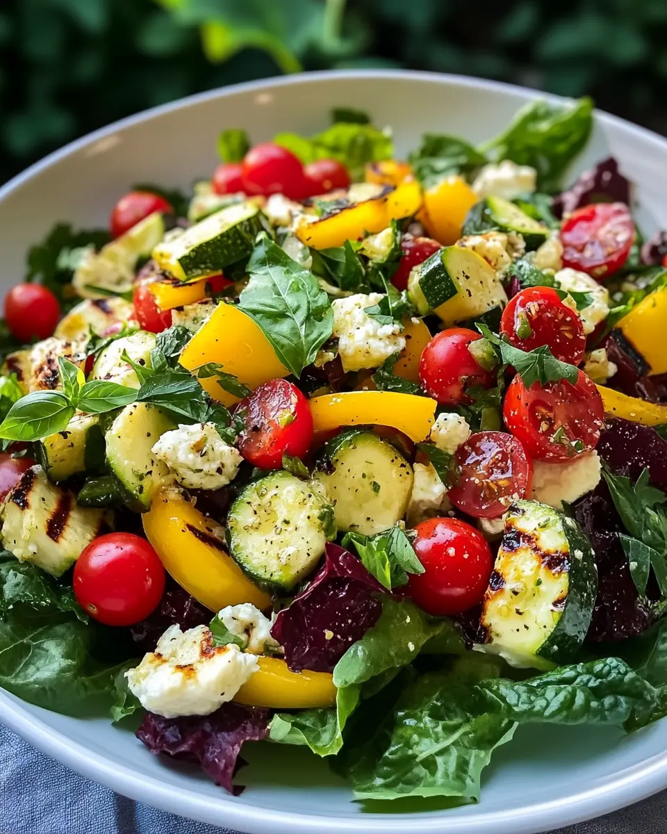Grillsalat mit Hirtenkäse – Bester Sommersalat First Image First Image