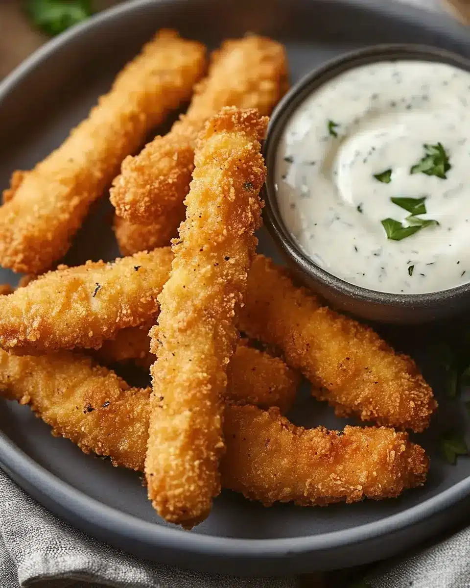 Hähnchen-Sticks mit Ranch Dip First Image First Image