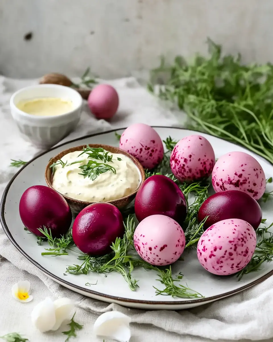 Rote Rüben Eier: Colorful Easter Delight with Zesty Dip 7 hmaitta8f0y0utsqs5hp