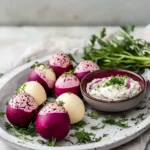 Rote Rüben Eier – Farbiges Oster-Highlight mit Dip First Image First Image