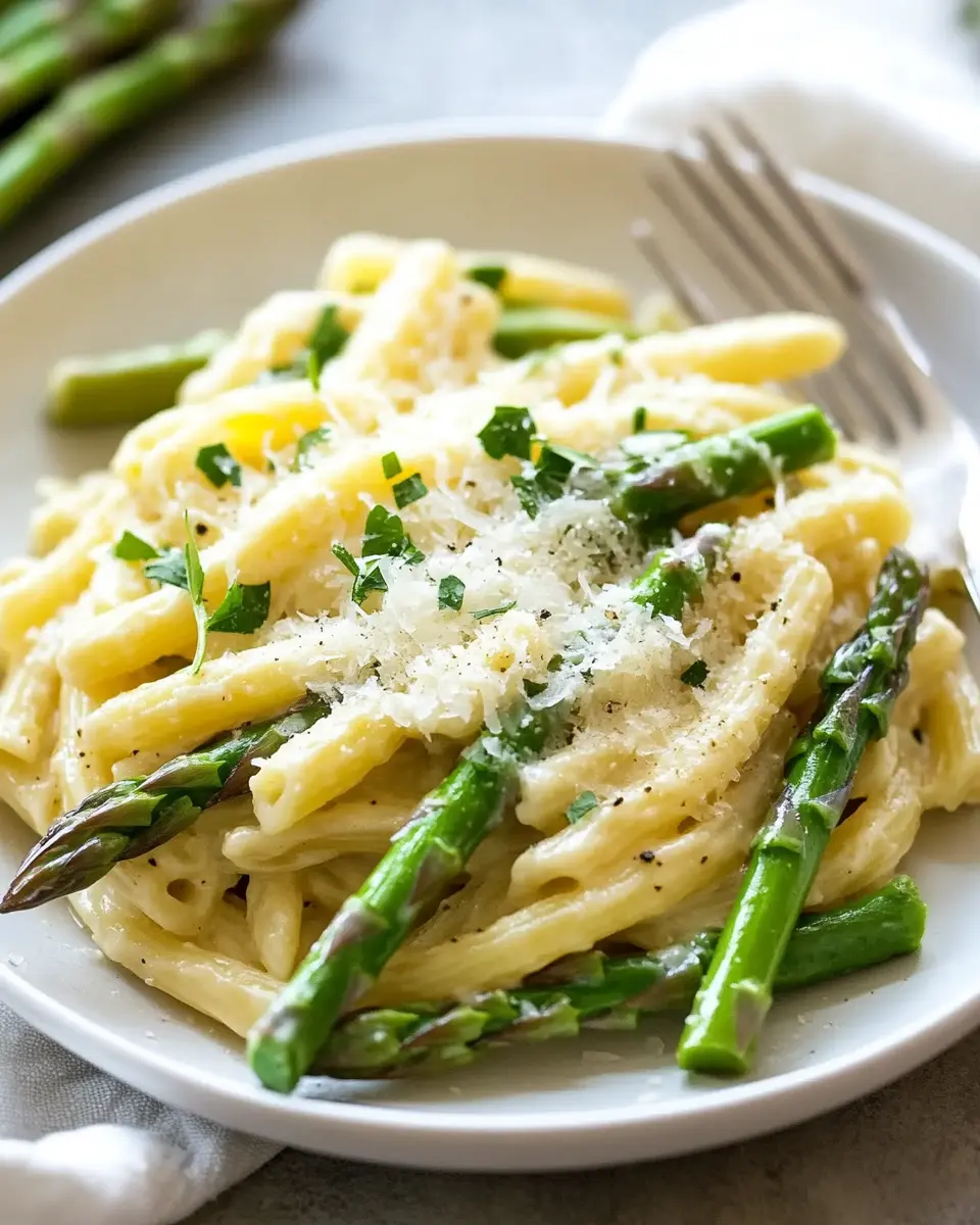 Pasta mit grünem Spargel und Parmesan: Cremig & Schnell Genuss 5