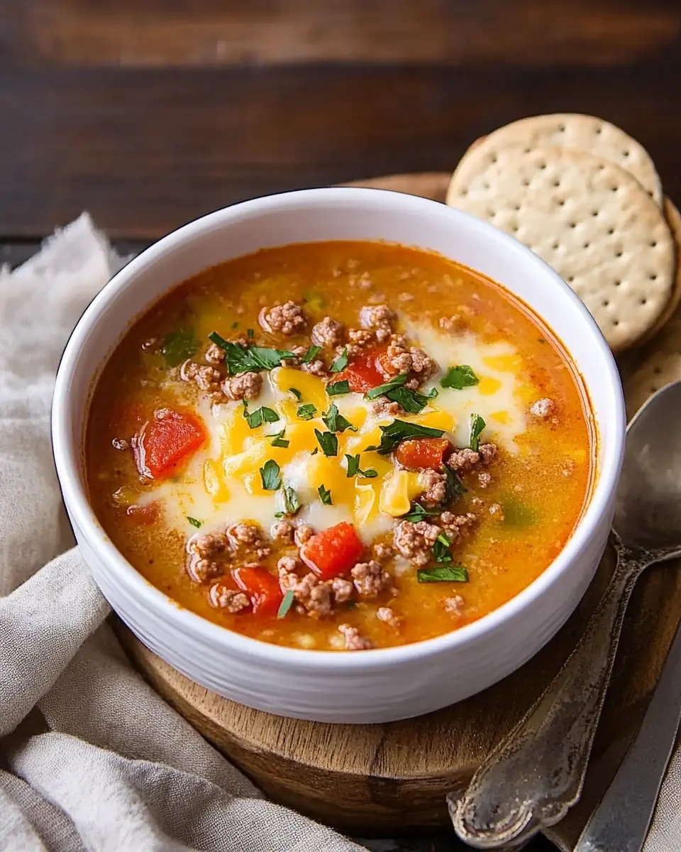 Tomatige Hackfleisch-Käse-Suppe: Indulgent 45-Minuten-Wunder 6
