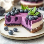 Gesunder Blaubeerkuchen ohne Backen First Image First Image