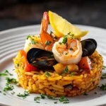 Paella-Törtchen mit Meeresfrüchten First Image First Image