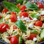 Italienisches Orzo Salat – Frischer Nudelsalat mit mediterranem Flair First Image First Image