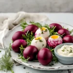 Rote Rüben Eier – Farbiges Oster-Highlight mit Dip First Image First Image