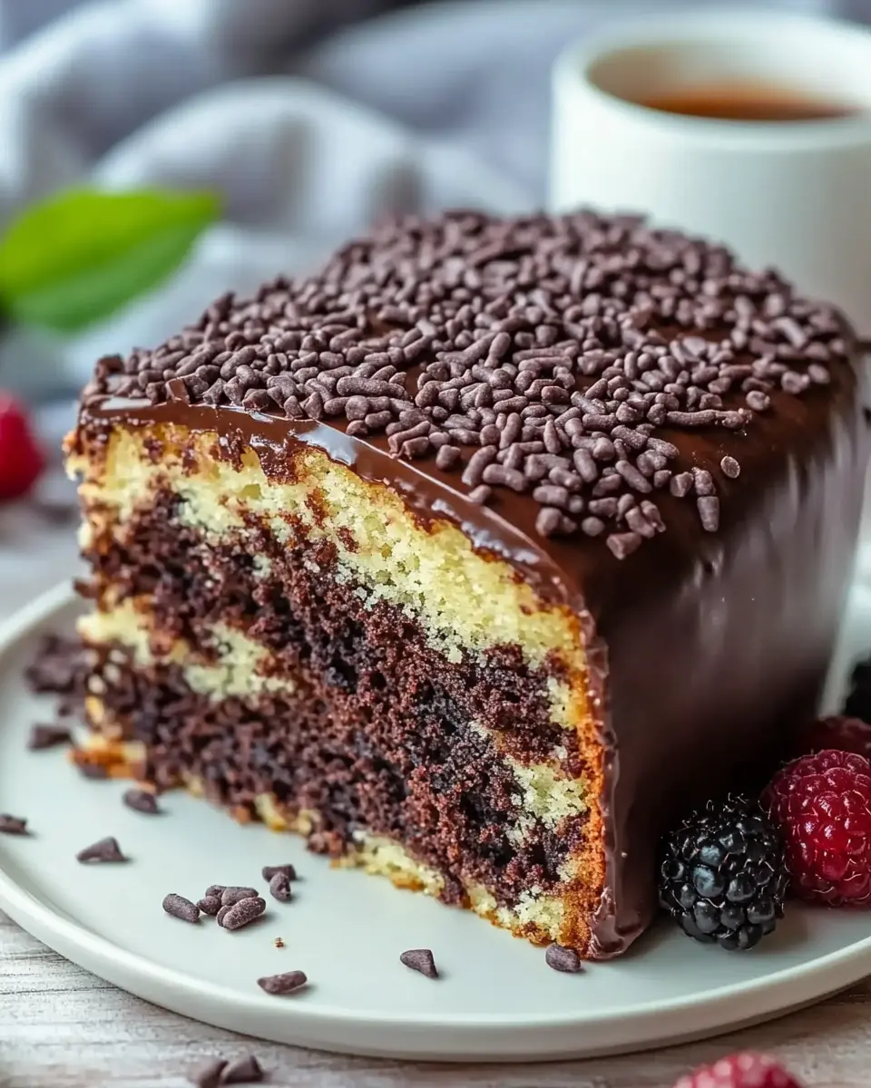 Kuchen mit Schokostreuseln – Bester Rührkuchen First Image First Image
