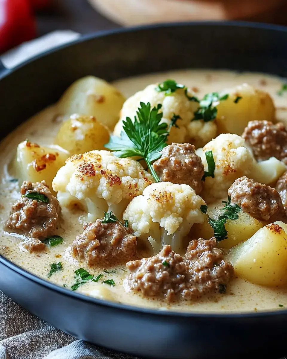 Cremige Hackfleisch-Pfanne mit Blumenkohl & Kartoffeln: Comfort Made Easy 7 sbobflrhg0krdkzwp1ni