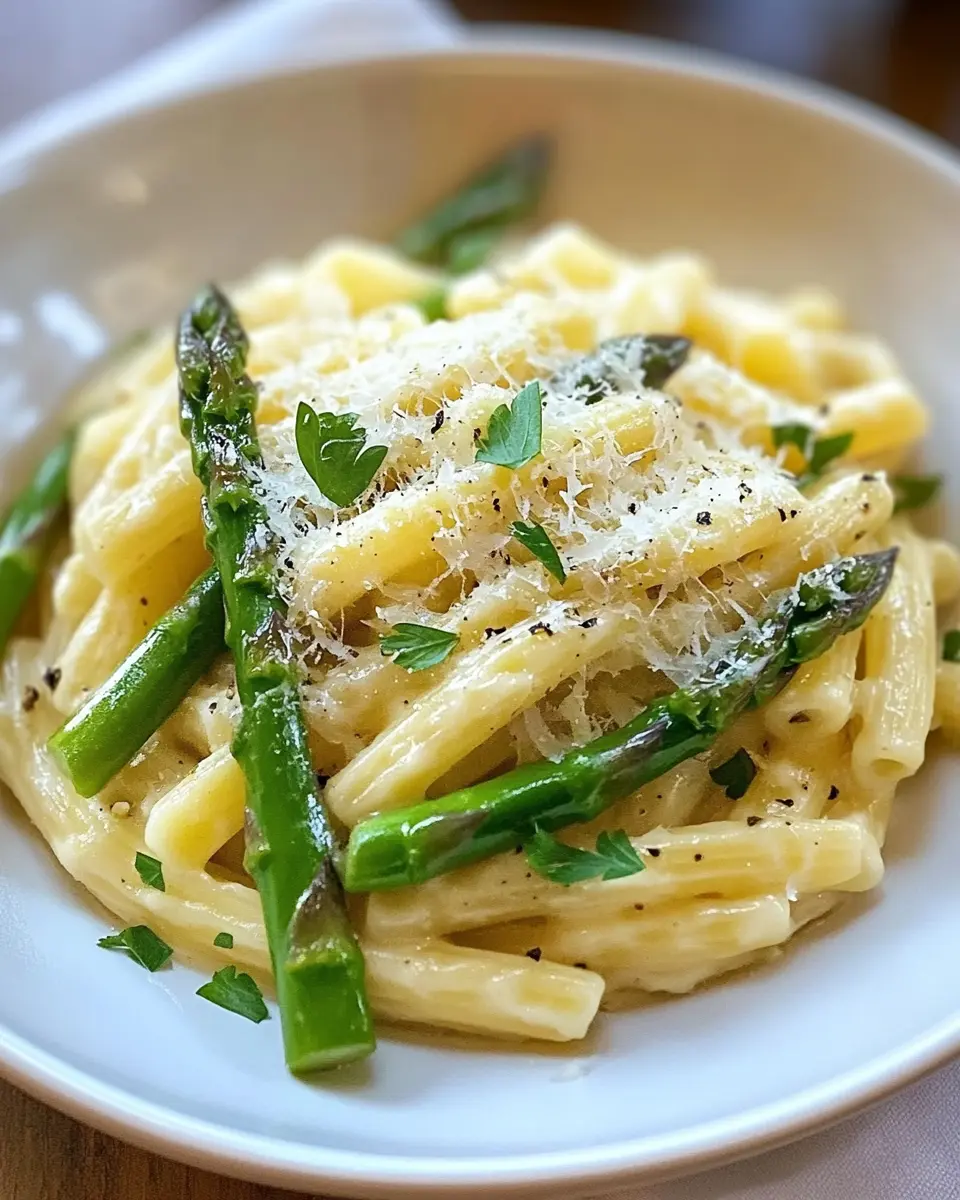 Pasta mit grünem Spargel und Parmesan – cremig, schnell & unwiderstehlich First Image First Image