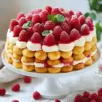 Windbeuteltorte mit Himbeeren ganz einfach gemacht First Image First Image