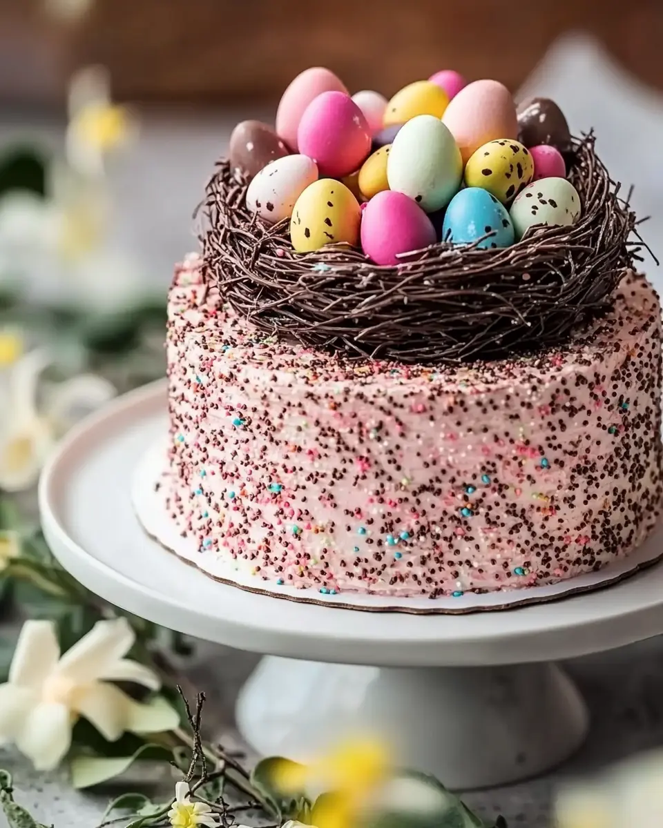 Gesprenkelte Ostertorte: Bestes Rezept mit Schokoladennest! 7 thspikkgdhbfmevescoh