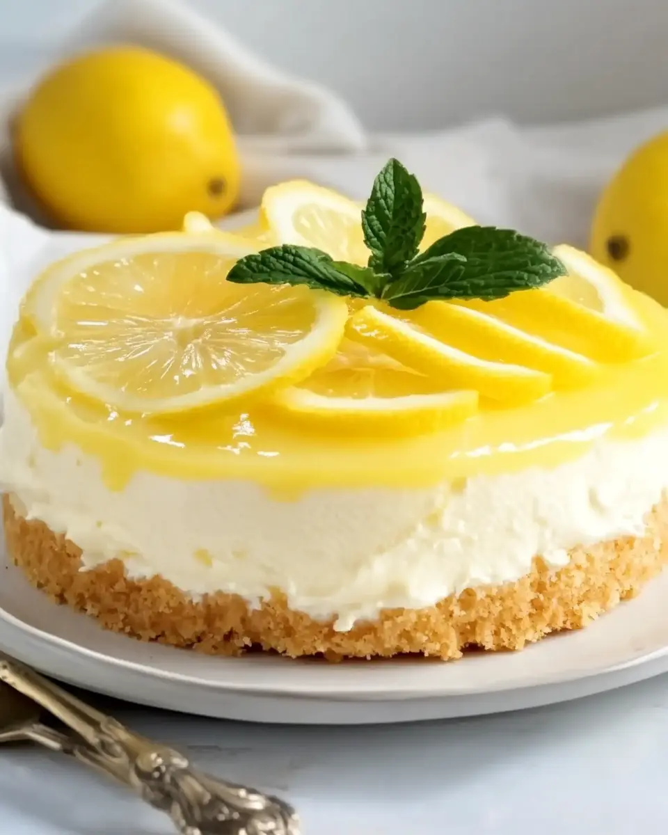 Joghurt Zitronenkuchen – Frisch, Cremig und Ohne Backen First Image First Image