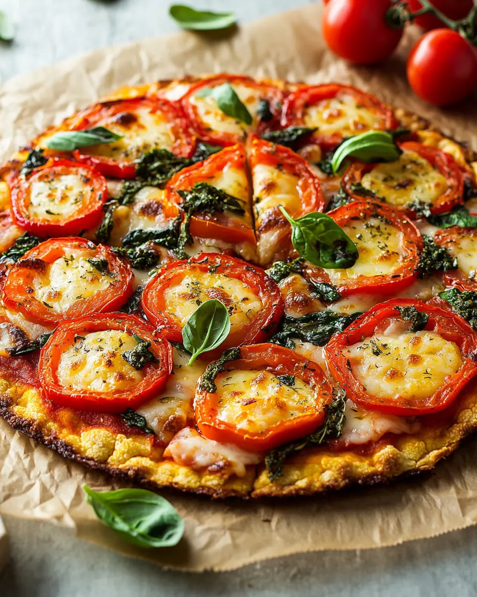 Vegane Blumenkohl-Pizza First Image First Image