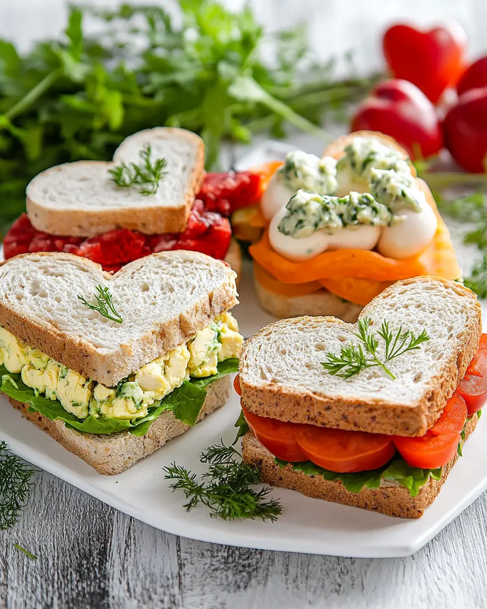 Dreierlei Sandwiches-Herzen: Irresistibly Sweet Valentine Treats 6