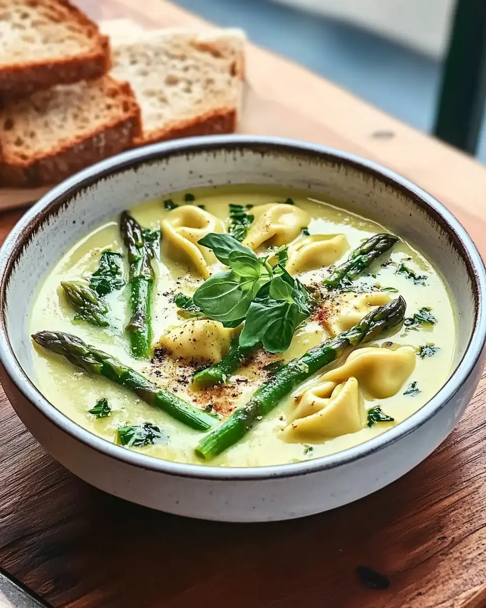 Spargelsuppe mit Tortelloni-Prosa First Image First Image