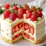 Erdbeer Mascarpone Torte mit weißer Schokolade – Die perfekte Sommertorte First Image First Image