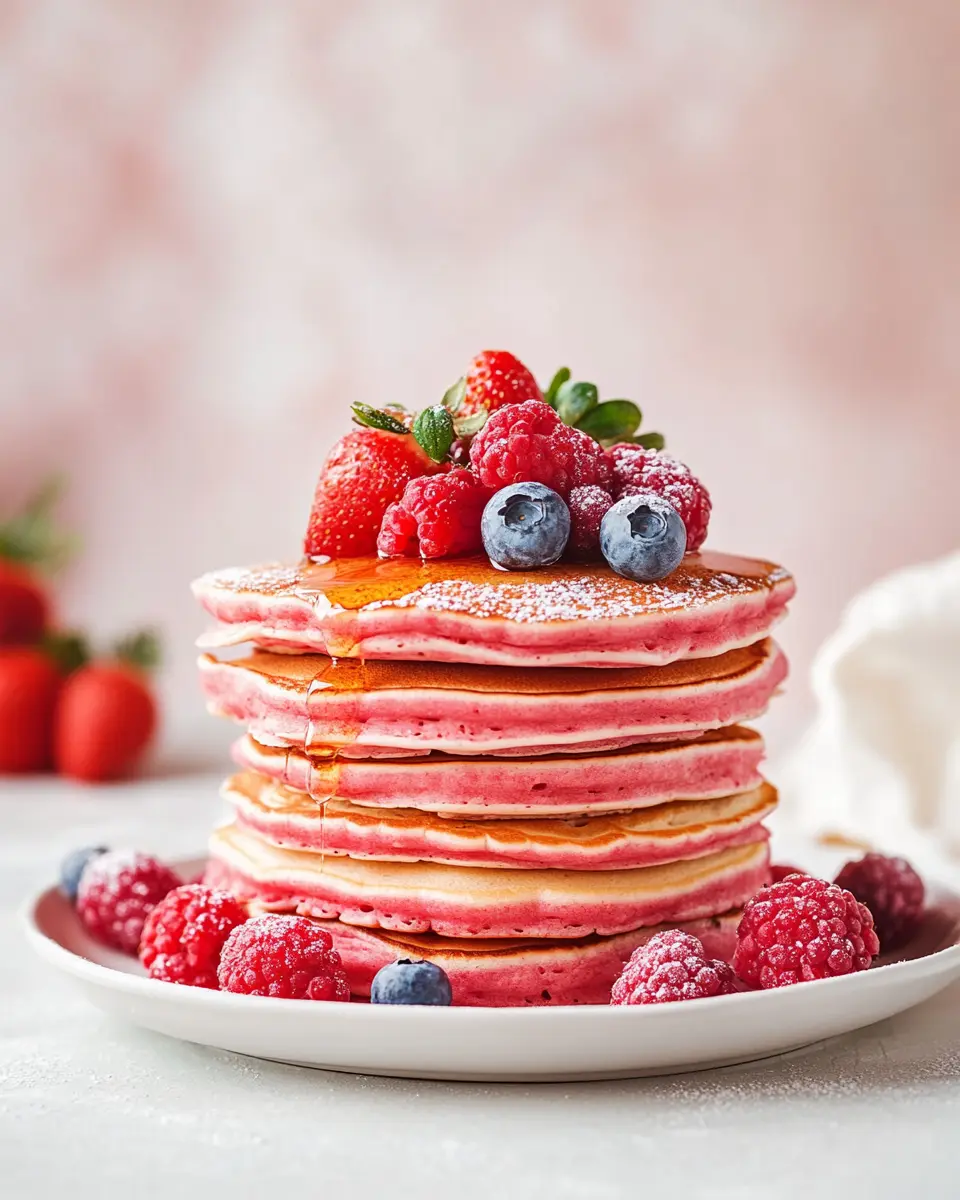Pink Pancakes mit Beeren: Indulge in Berry Bliss Today! 7