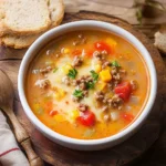 Tomatige Hackfleisch-Käse-Suppe: 45-Minuten-Wunder für kalte Tage First Image First Image
