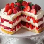 Erdbeertorte Rezept – Cremige Sommertorte mit Erdbeeren First Image First Image