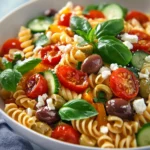 Mediterraner Nudelsalat mit Tomatendressing First Image First Image