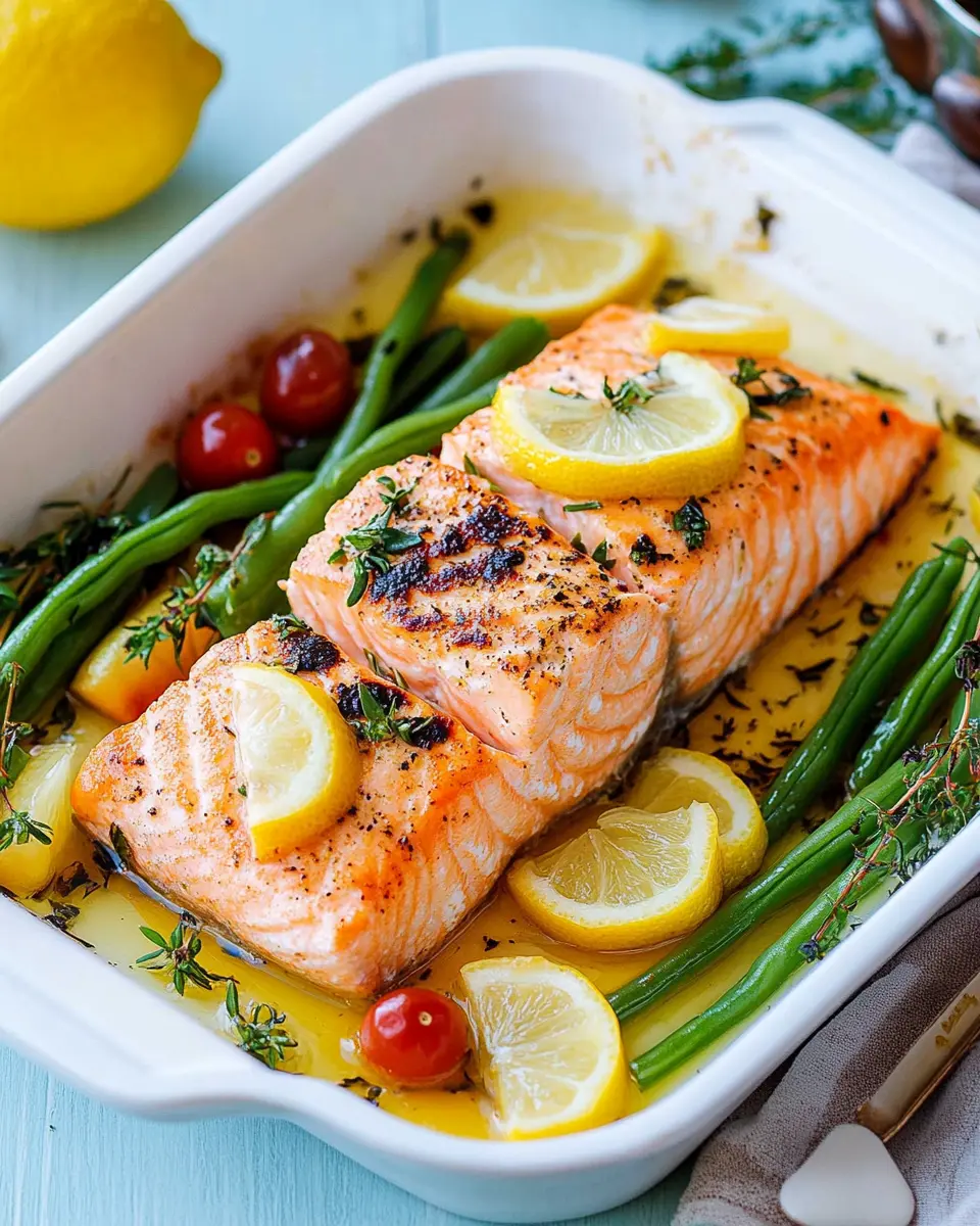 Einfacher Zitronen Lachs im Ofen First Image First Image
