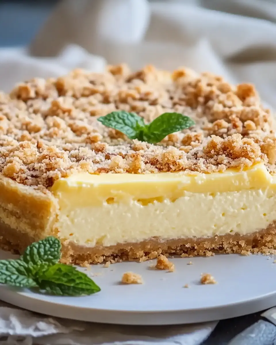 Schneller Quarkkuchen mit Streuseln First Image First Image