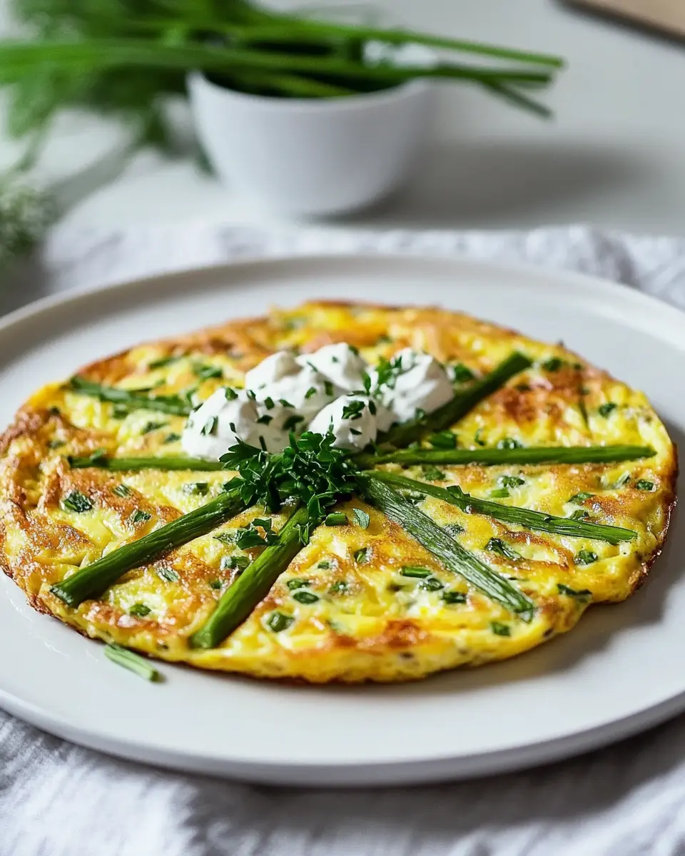 Spargel Frittata mit frischen Kräutern – Bestes Rezept First Image First Image