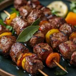 Espetadas vom Grill – Portugiesische Fleischspieße mit Lorbeer First Image First Image