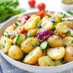 Dänischer Kartoffelsalat Rezept mit würzigem Senfdressing First Image First Image