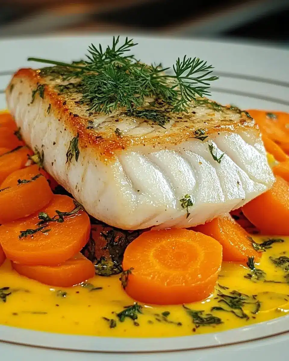 Seelachs auf Senfmöhren – Einfaches Rezept für Fischliebhaber First Image First Image