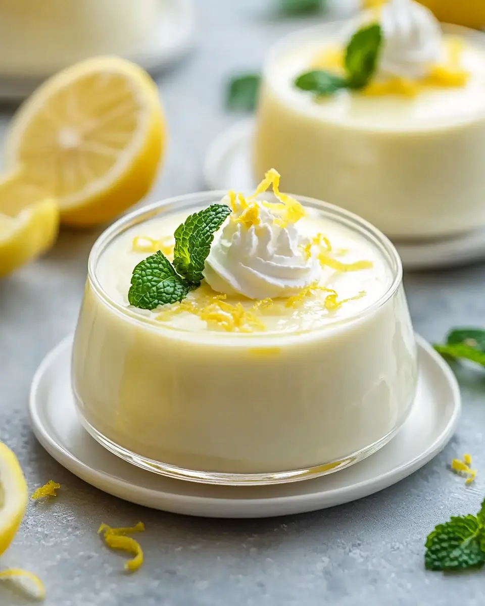 Zitronen Panna Cotta – Cremiges Sommerdessert First Image First Image