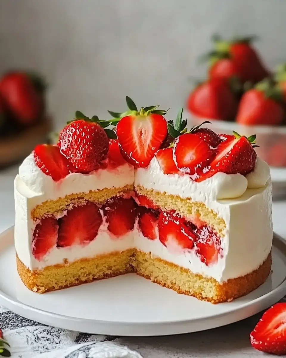 Erdbeertorte gemacht – Bestes einfaches Rezept First Image First Image
