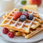 Vegane Waffeln aus Haferflocken und Apfelmus – Bestes Rezept First Image First Image