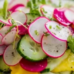 Radieschensalat mit Gurke & Gelber Bete – Raffiniert und Frisch First Image First Image