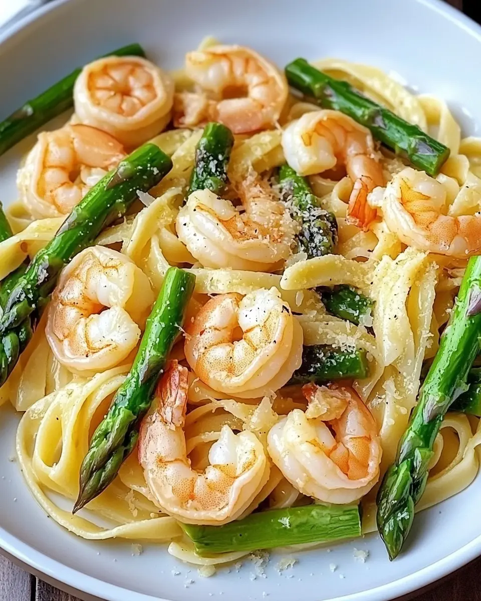 Pasta mit grünem Spargel und Garnelen: Easy Gourmet Delight 6 o7515foov0dekqudpvsu