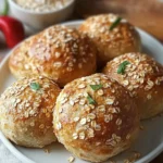 Turbo Haferflocken Brötchen – Schnelles Rezept First Image First Image