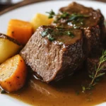 Rinderbraten in Weißwein geschmort – zart & aromatisch First Image First Image